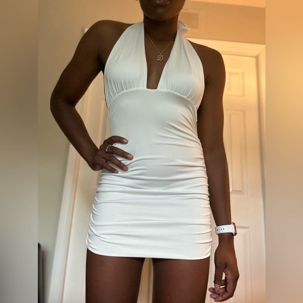 White shein dress